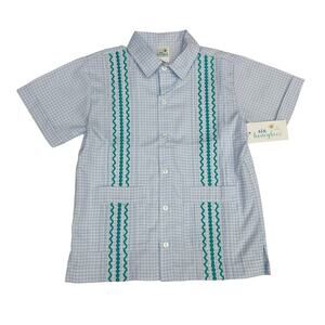 NWT Six Honeybees Size 10 Sutton Guayabera Shirt